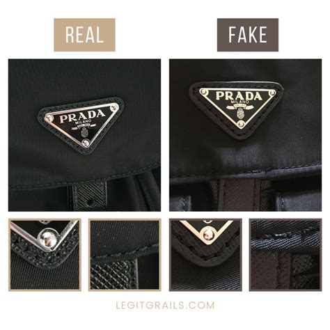 how to spot a fake prada backpack|knock off prada handbags.